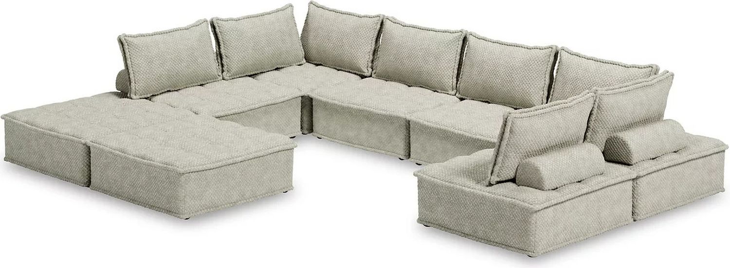 Bales 8-Piece Modular Seating In Taupe A3000244A8