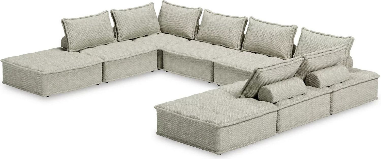 Bales 8-Piece Modular Seating In Taupe A3000244A8