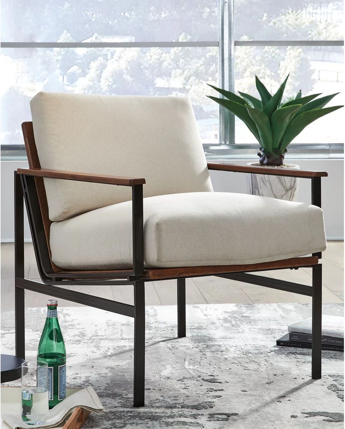 Tilden Ivory/Brown Accent Chair A3000271