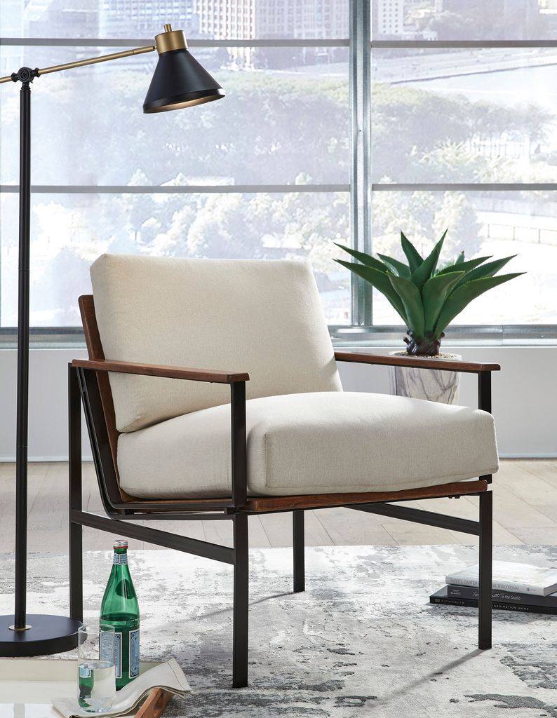 Tilden Ivory/Brown Accent Chair A3000271