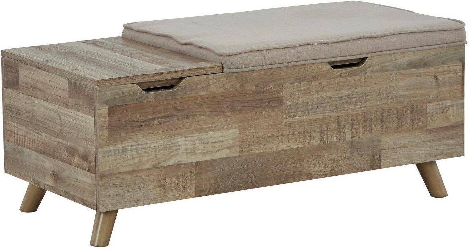 Gerdanet Beige And Brown Storage Bench A3000318