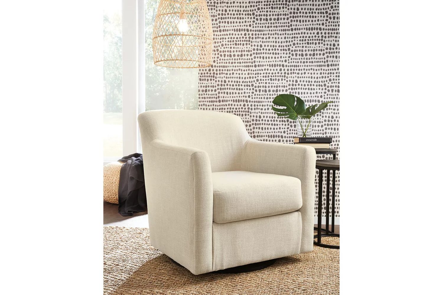 Bradney Linen Swivel Accent Chair A3000325