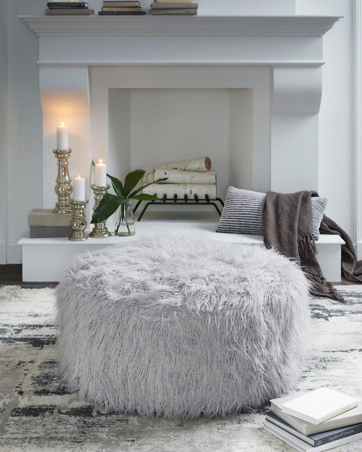 Galice Light Gray Oversized Accent Ottoman A3000333