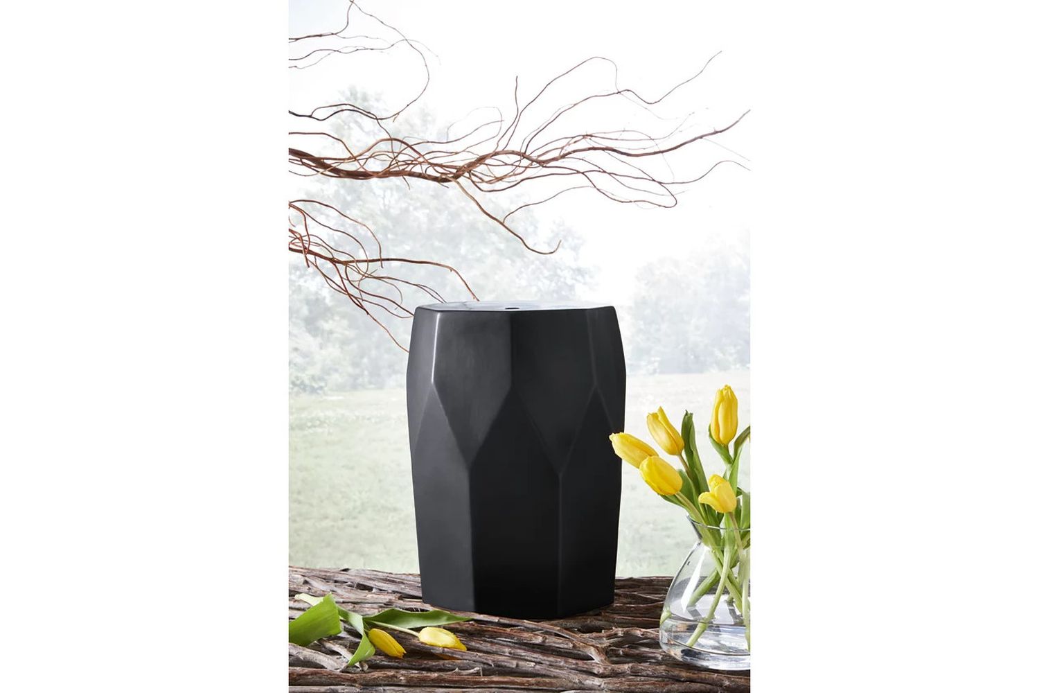 Rhysworth Black Stool A3000632