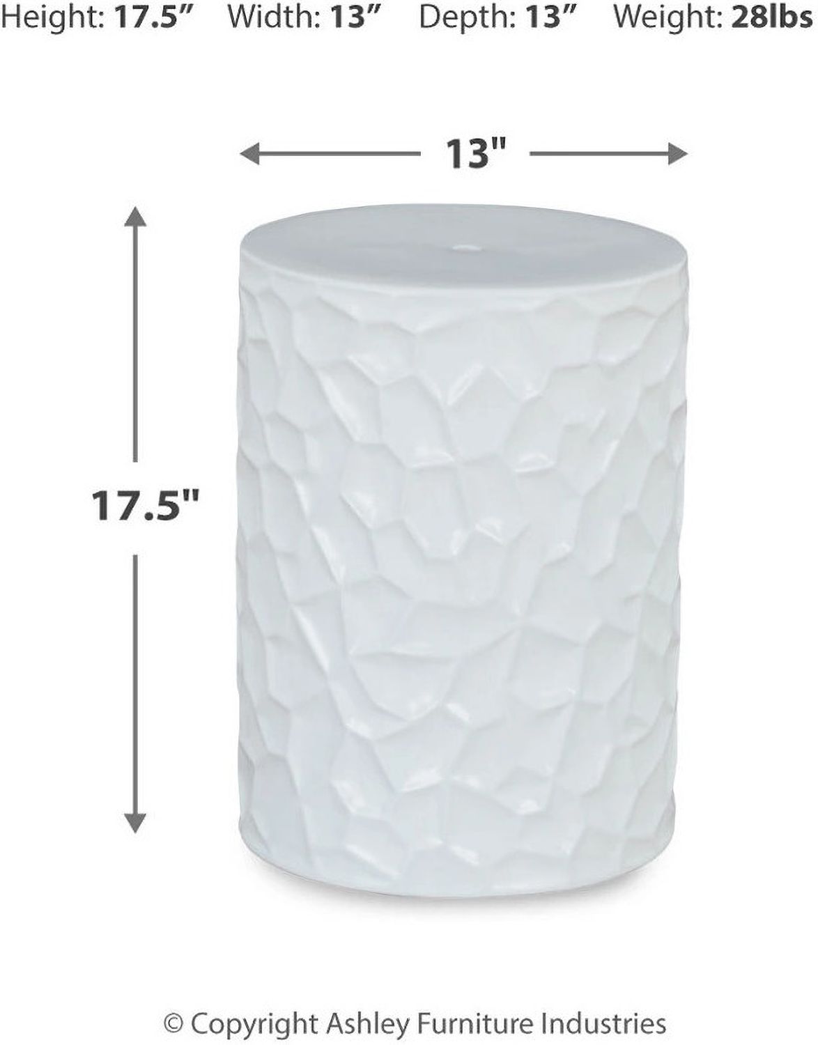 Jungrove White Stool A3000633