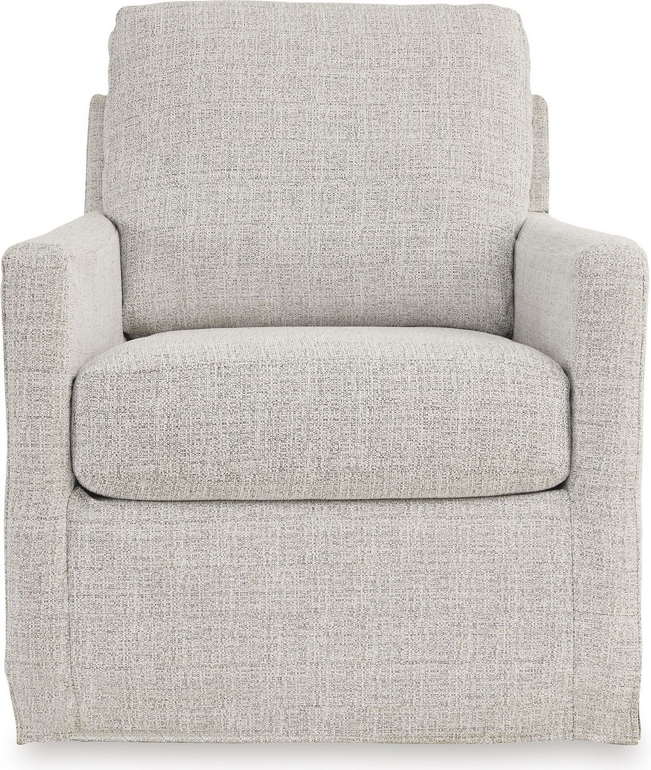 Nenana Next-Gen Nuvella Swivel Glider Accent Chair In Stone A3000644