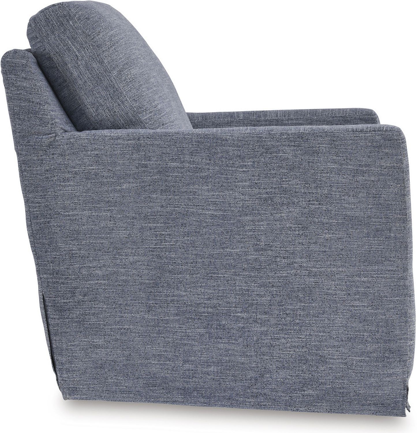 Nenana Next-Gen Nuvella Swivel Glider Accent Chair In Denim A3000646