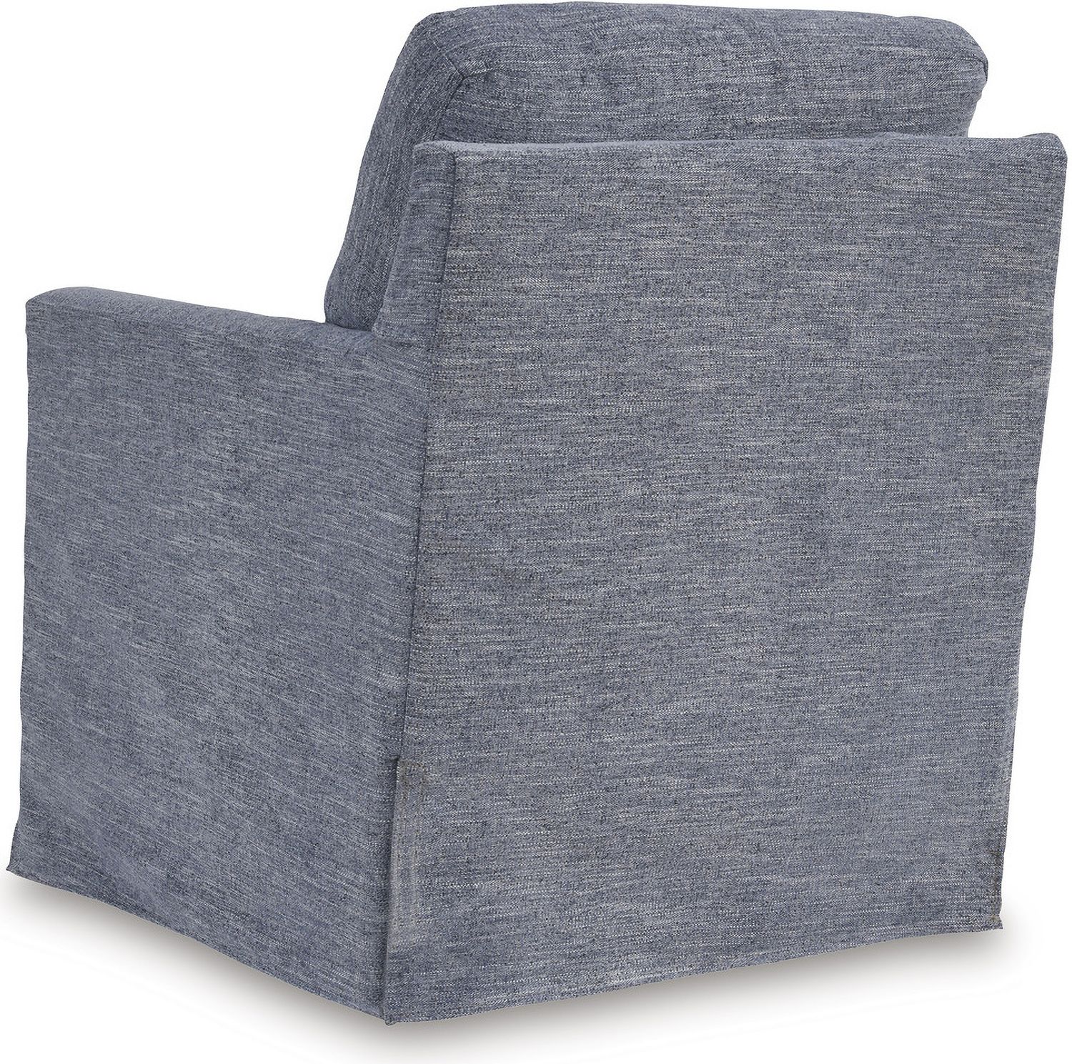 Nenana Next-Gen Nuvella Swivel Glider Accent Chair In Denim A3000646