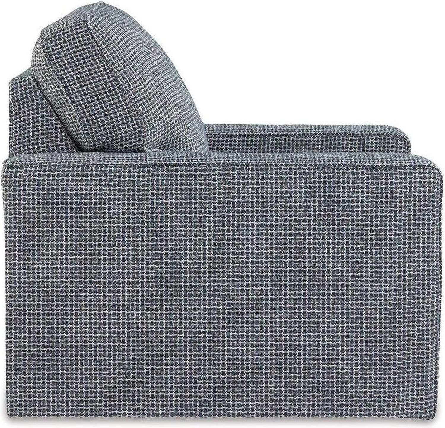 Olwenburg Swivel Accent Chair In Denim A3000652