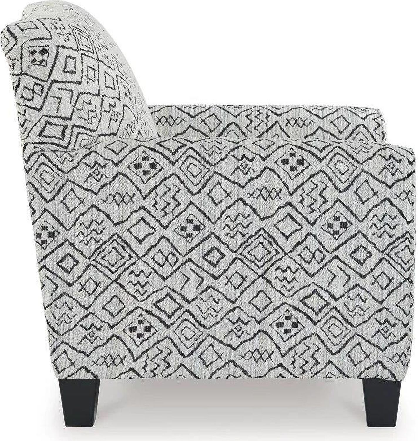 Hayesdale Accent Chair In Black and Cream A3000658