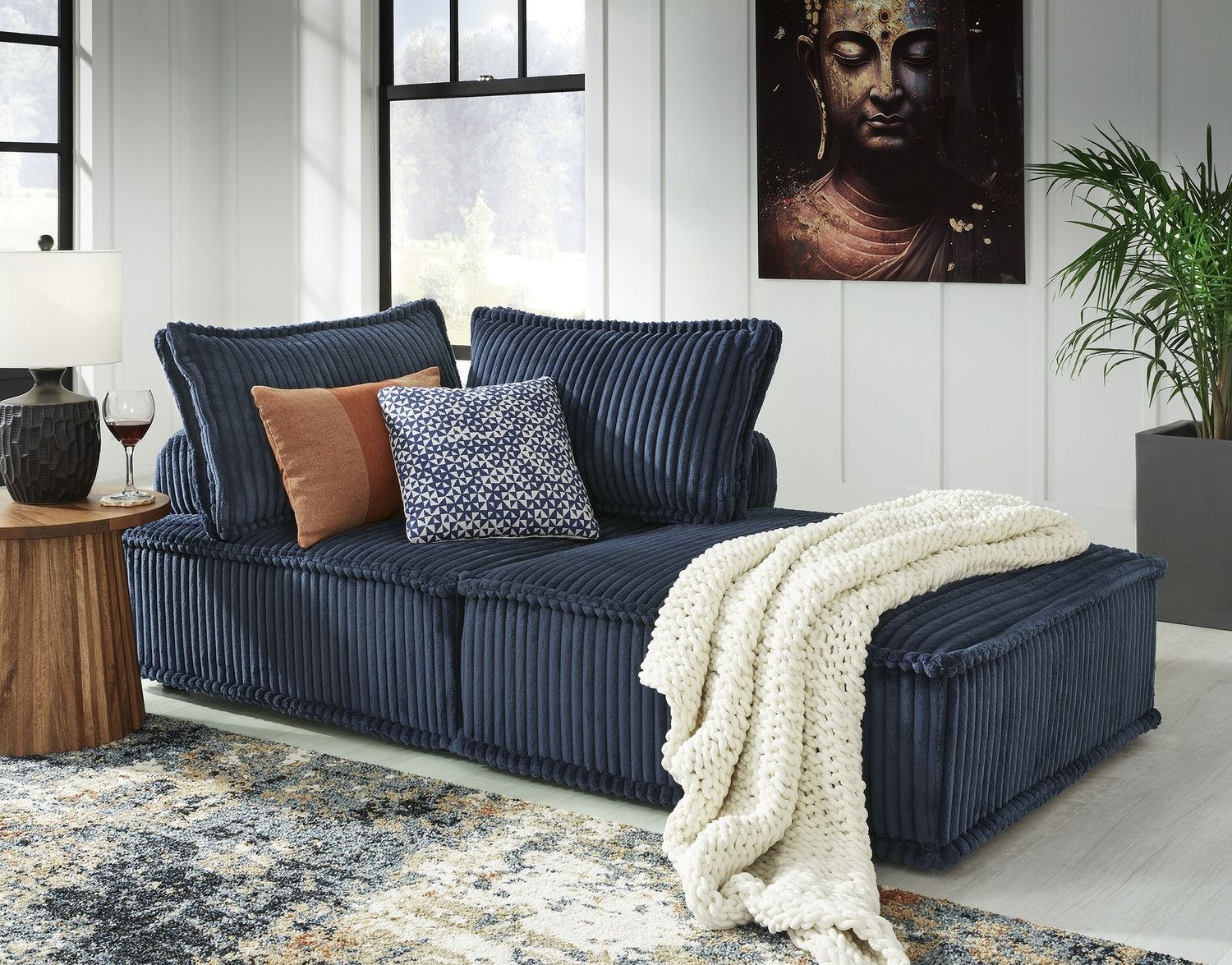 Bales Accent Chair In Navy A3000662