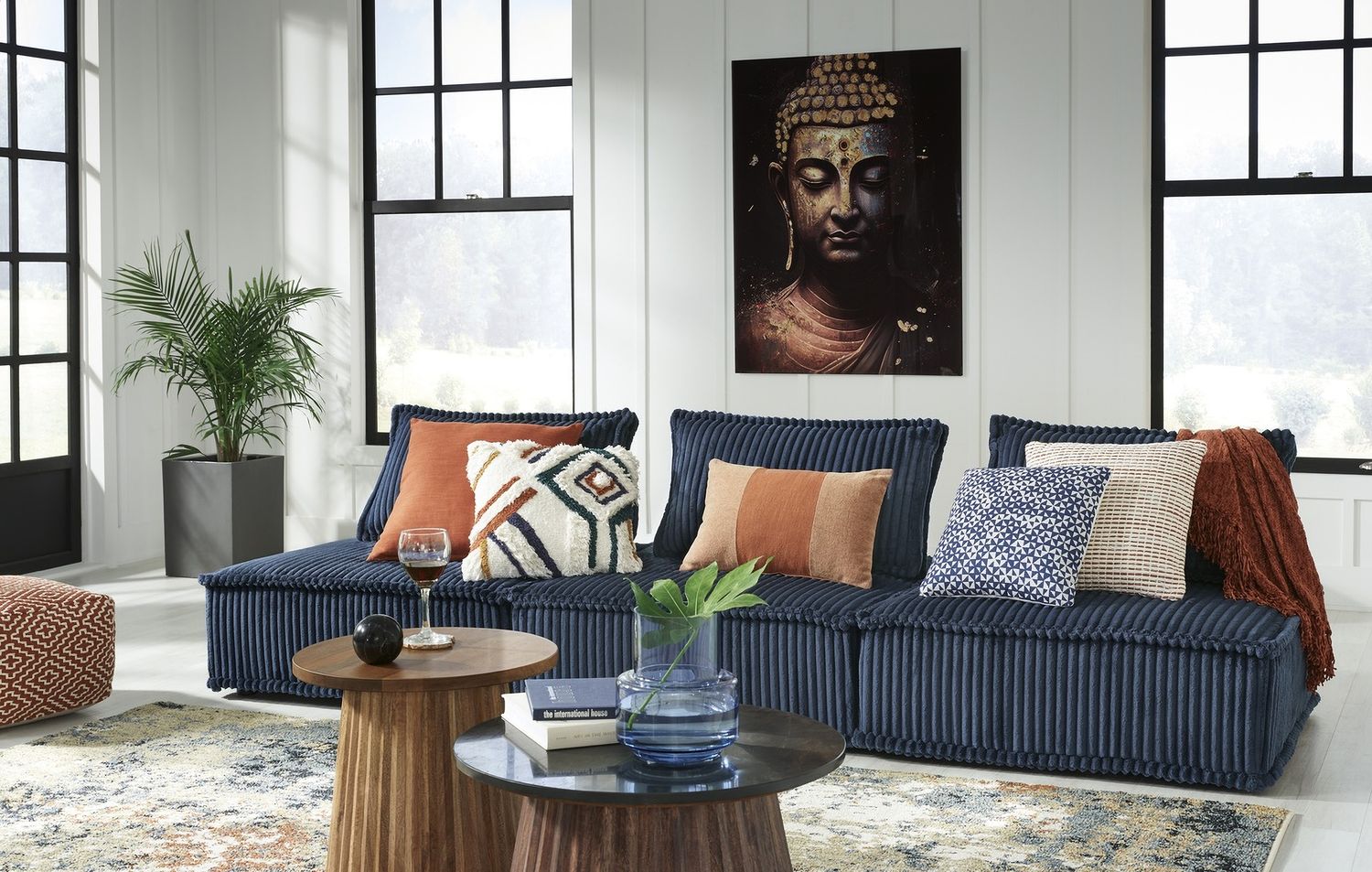 Bales Accent Chair In Navy A3000662