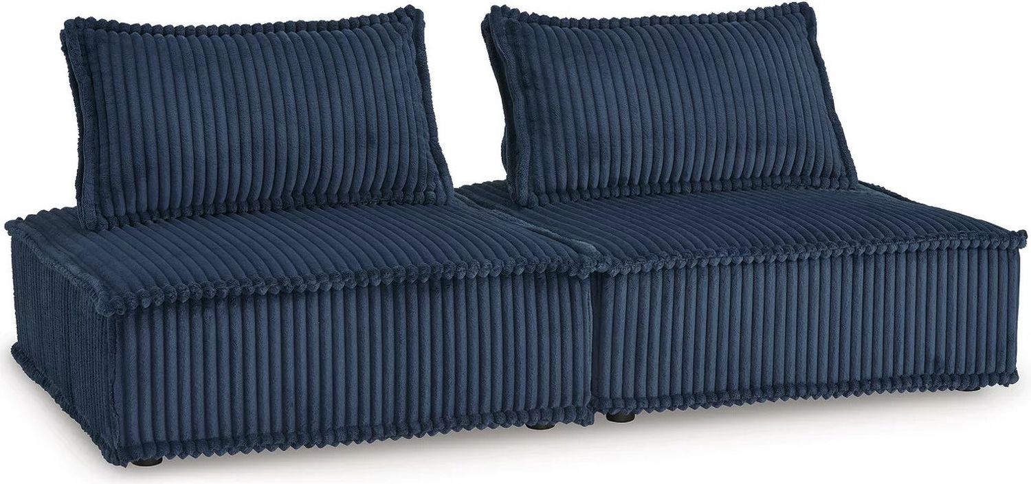 Bales Modular Loveseat In Navy A3000662A1