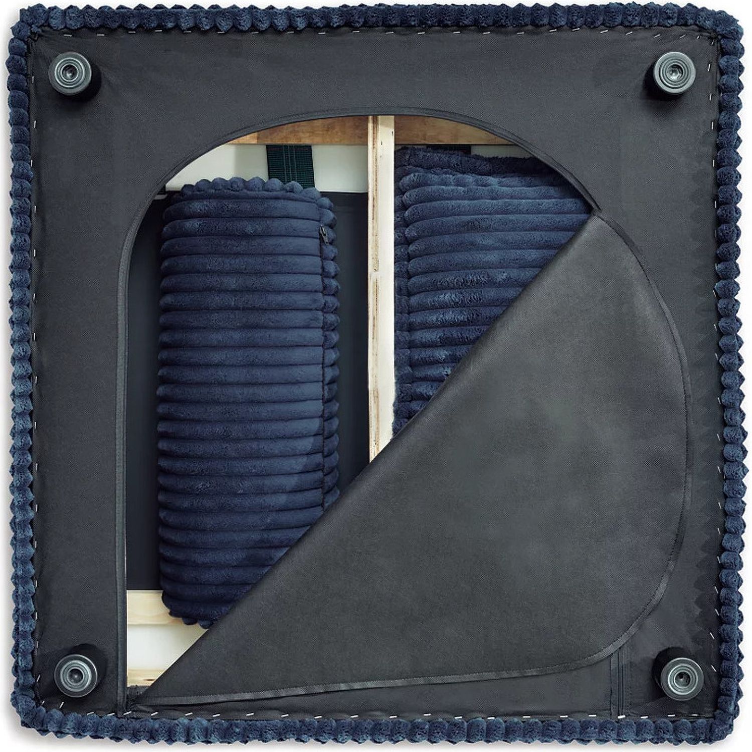 Bales Modular Loveseat In Navy A3000662A1