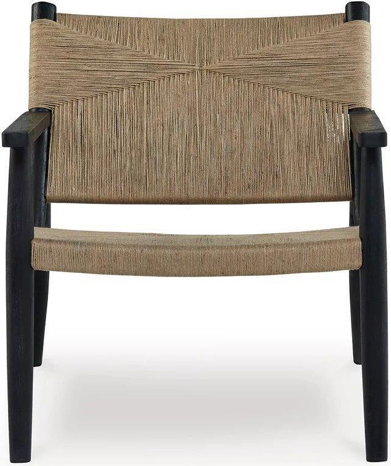 Halfmore Accent Chair In Black and Natural A3000672