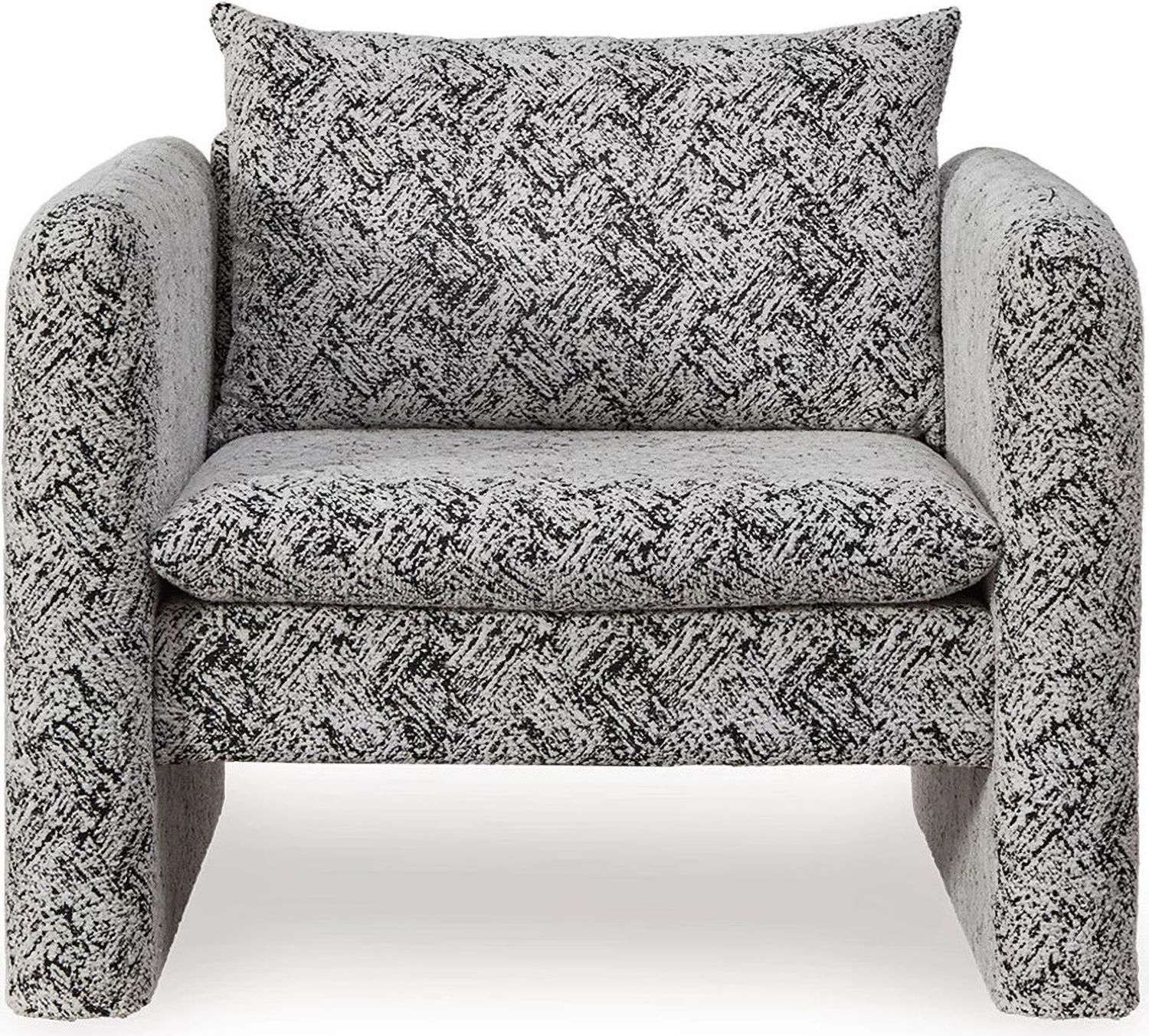 Kenbell Accent Chair In Black/White A3000705