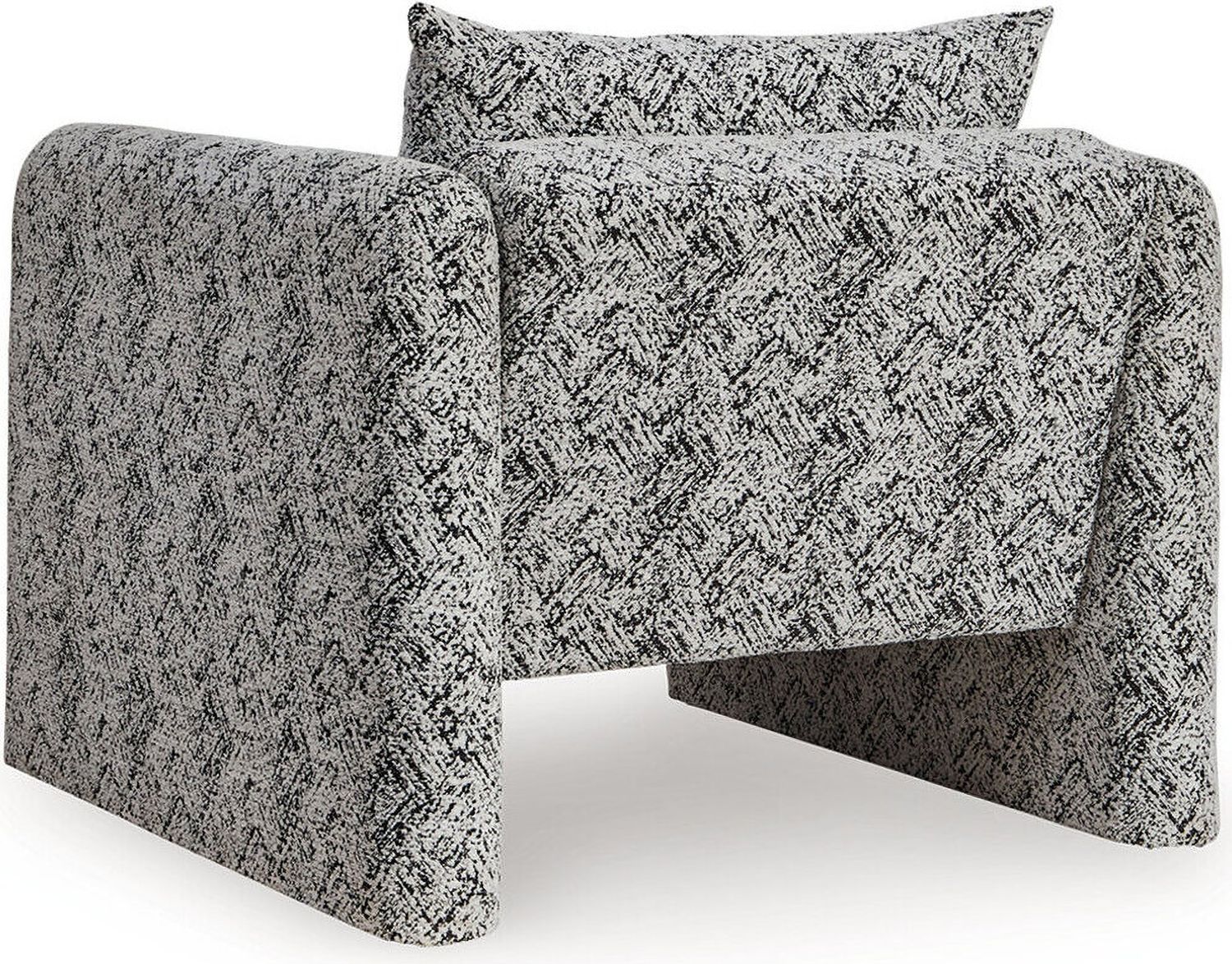 Kenbell Accent Chair In Black/White A3000705