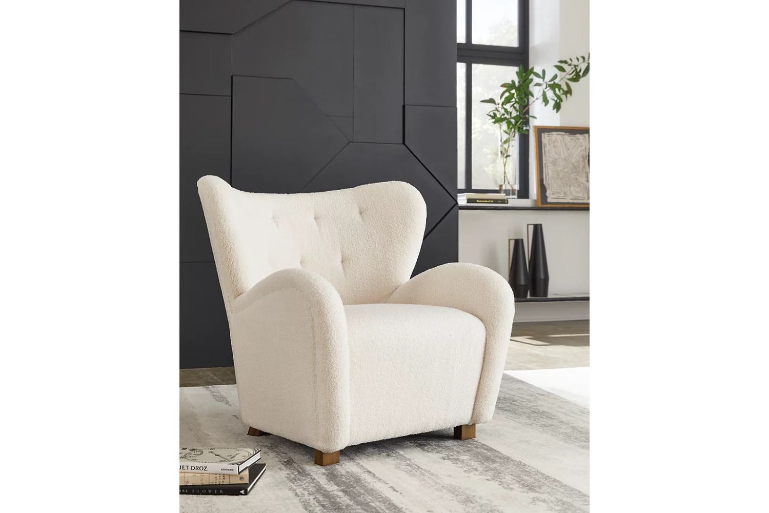 Larbell Accent Chair In Ecru A3000709