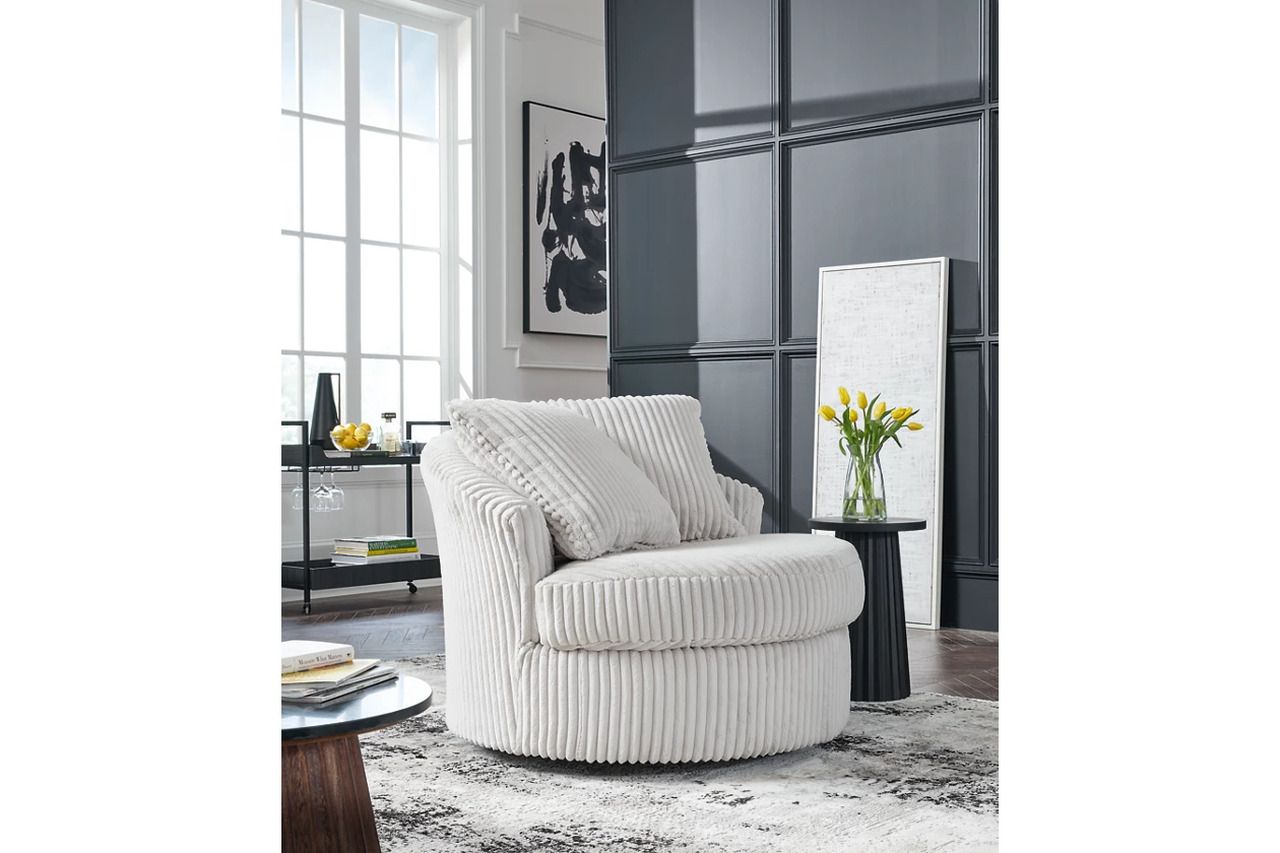 Gramwell Swivel Chair In Alloy A3000724