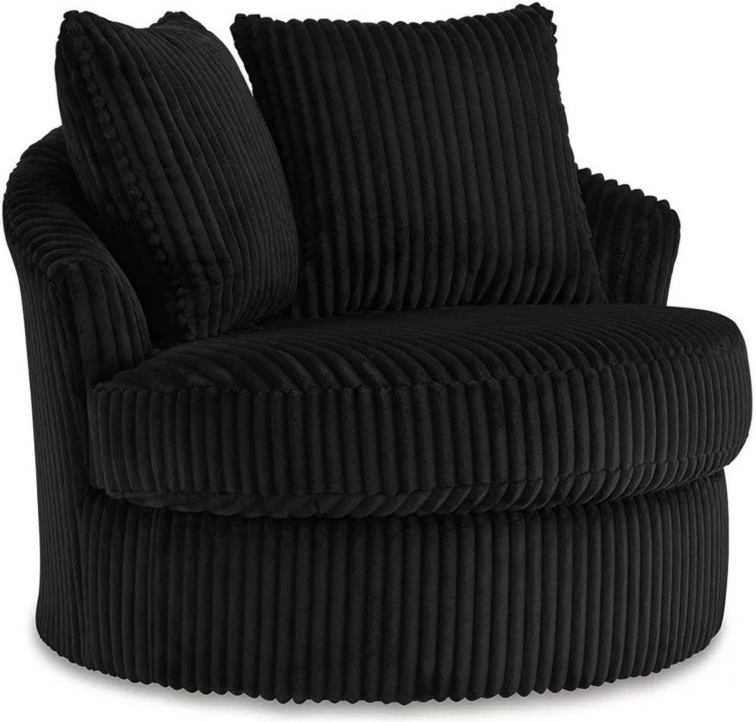 Gramwell Swivel Chair In Onyx A3000725