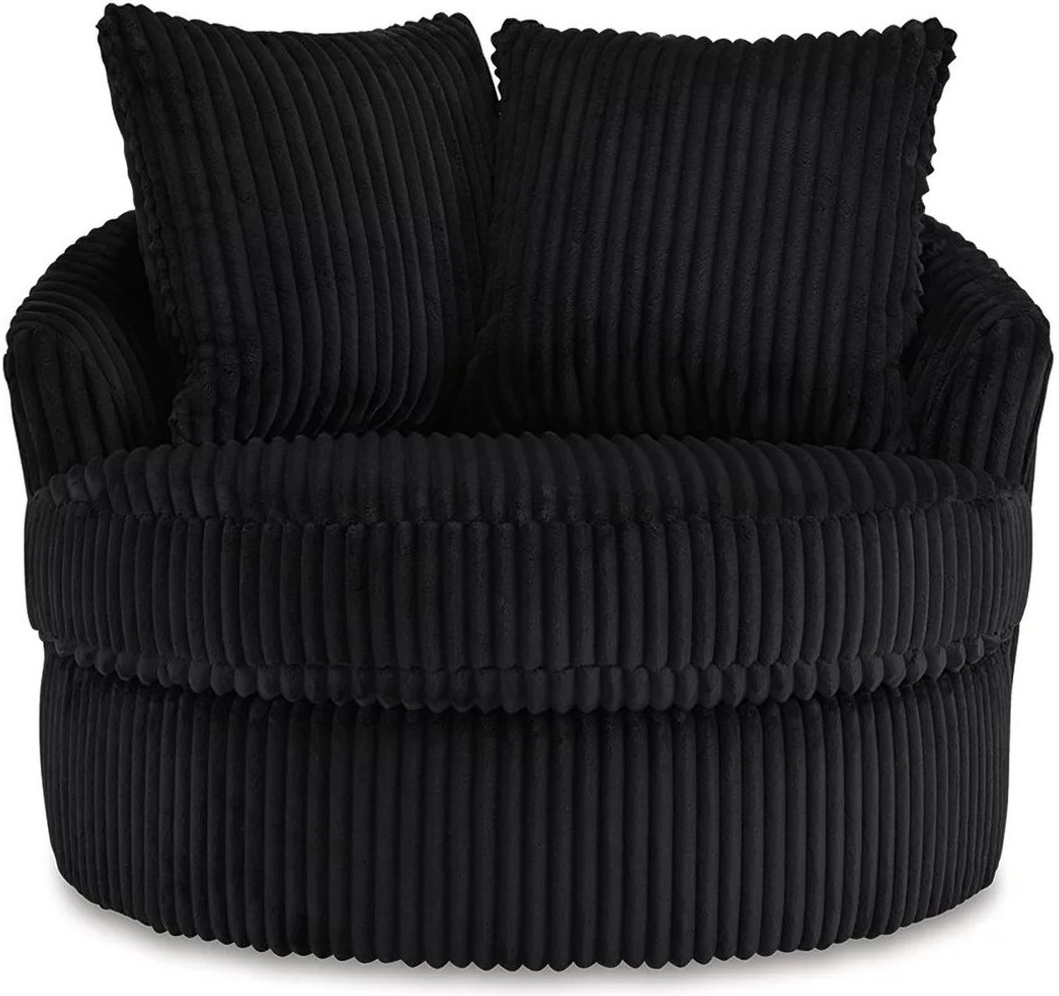 Gramwell Swivel Chair In Onyx A3000725