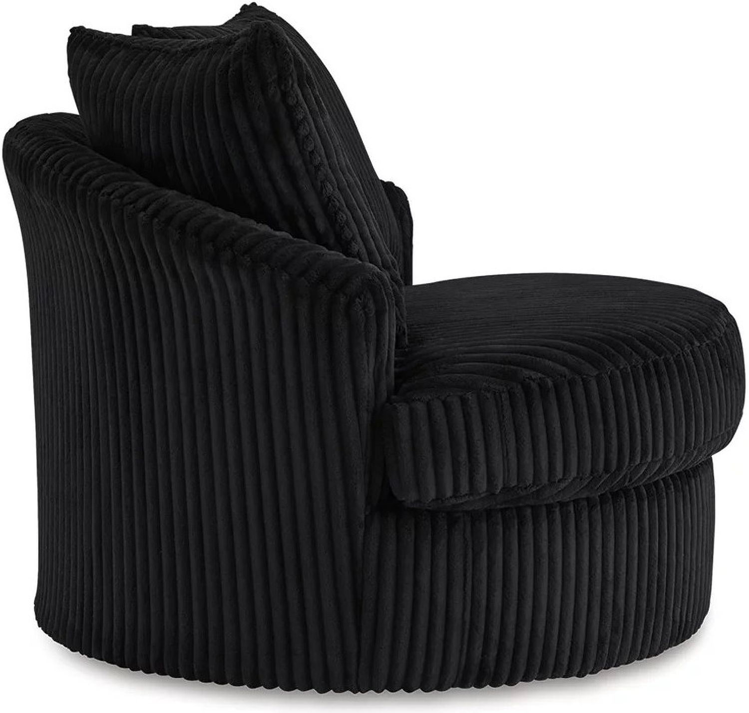 Gramwell Swivel Chair In Onyx A3000725