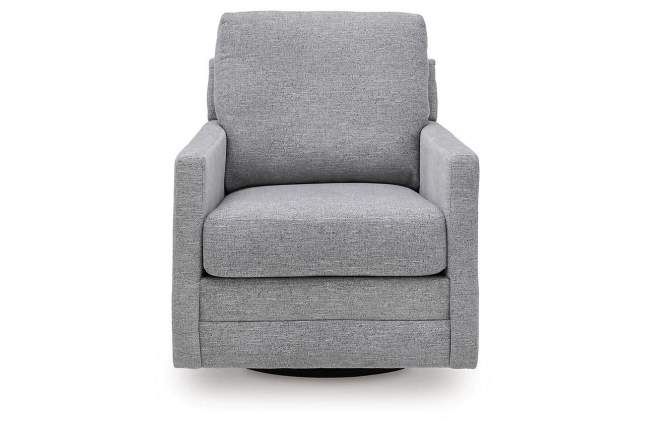 Freybourne Next-Gen Nuvella Swivel Accent Chair In Pewter A3000737