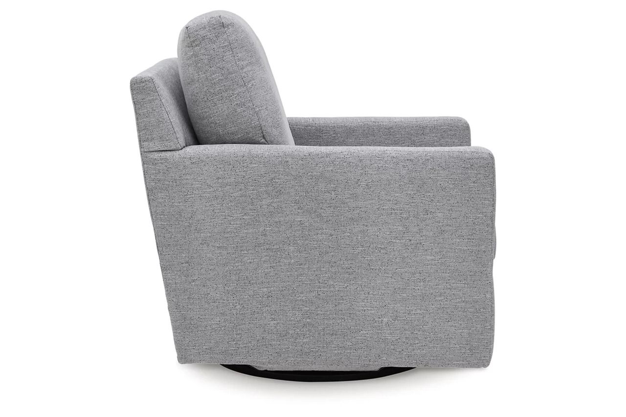 Freybourne Next-Gen Nuvella Swivel Accent Chair In Pewter A3000737