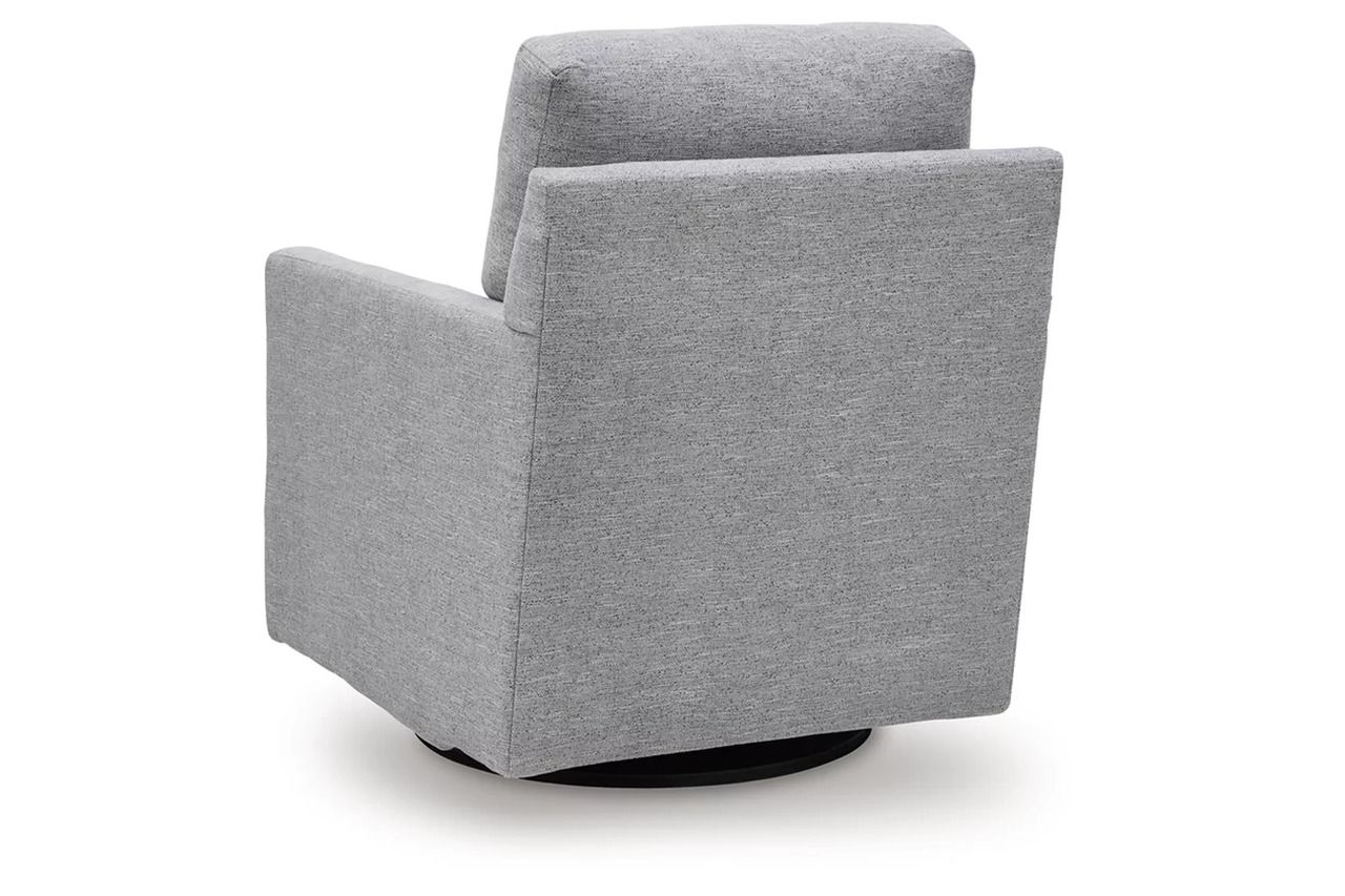 Freybourne Next-Gen Nuvella Swivel Accent Chair In Pewter A3000737