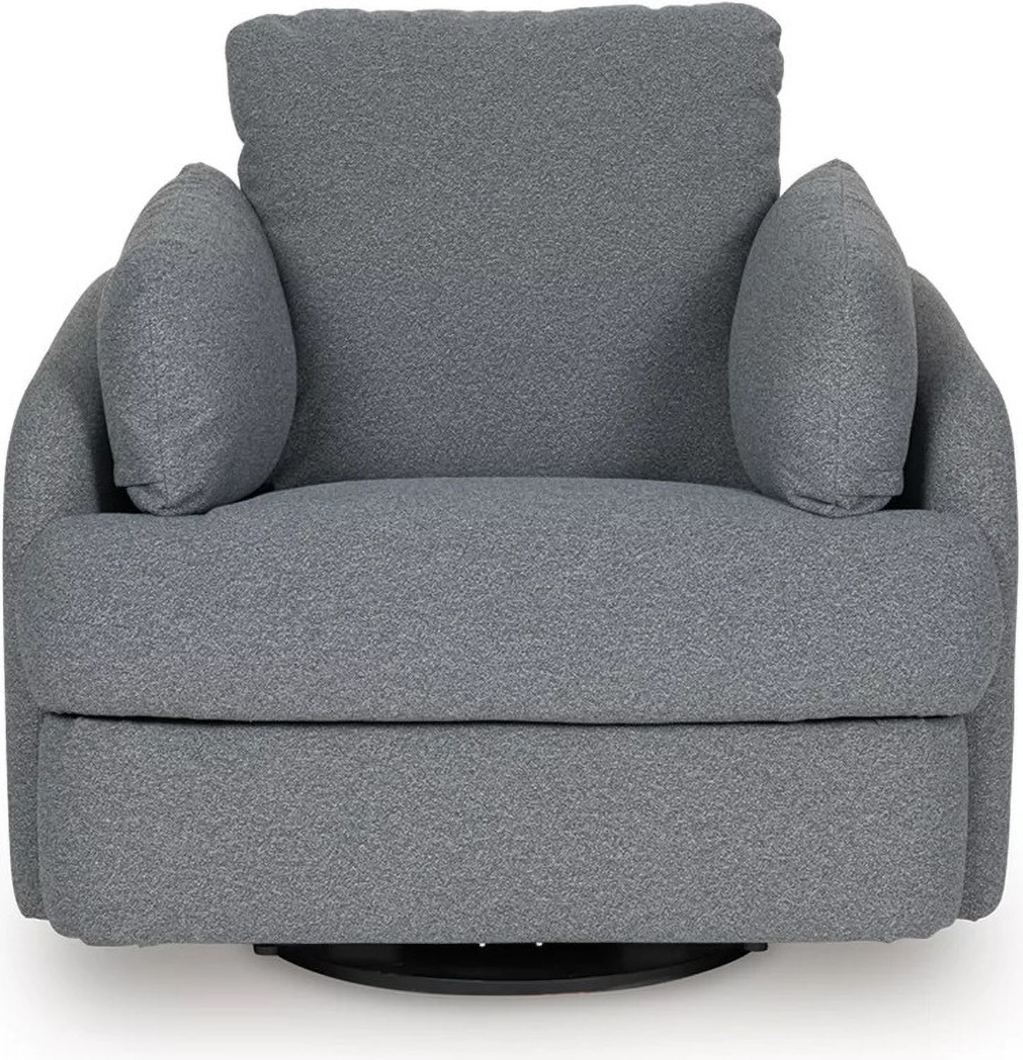 Alainmont Next-Gen Nuvella Swivel Power Recliner In Salt & Pepper A3000738