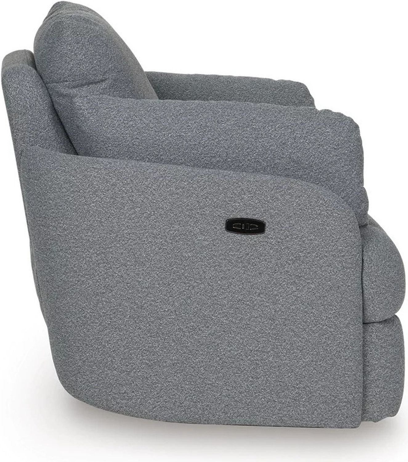 Alainmont Next-Gen Nuvella Swivel Power Recliner In Salt & Pepper A3000738
