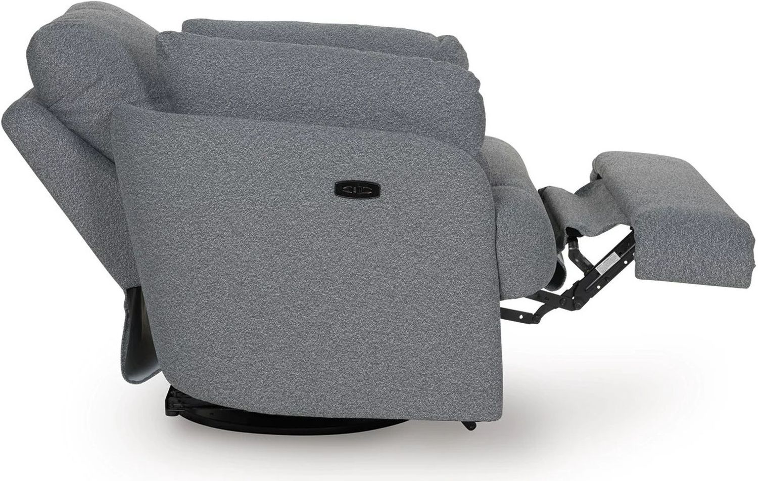 Alainmont Next-Gen Nuvella Swivel Power Recliner In Salt & Pepper A3000738