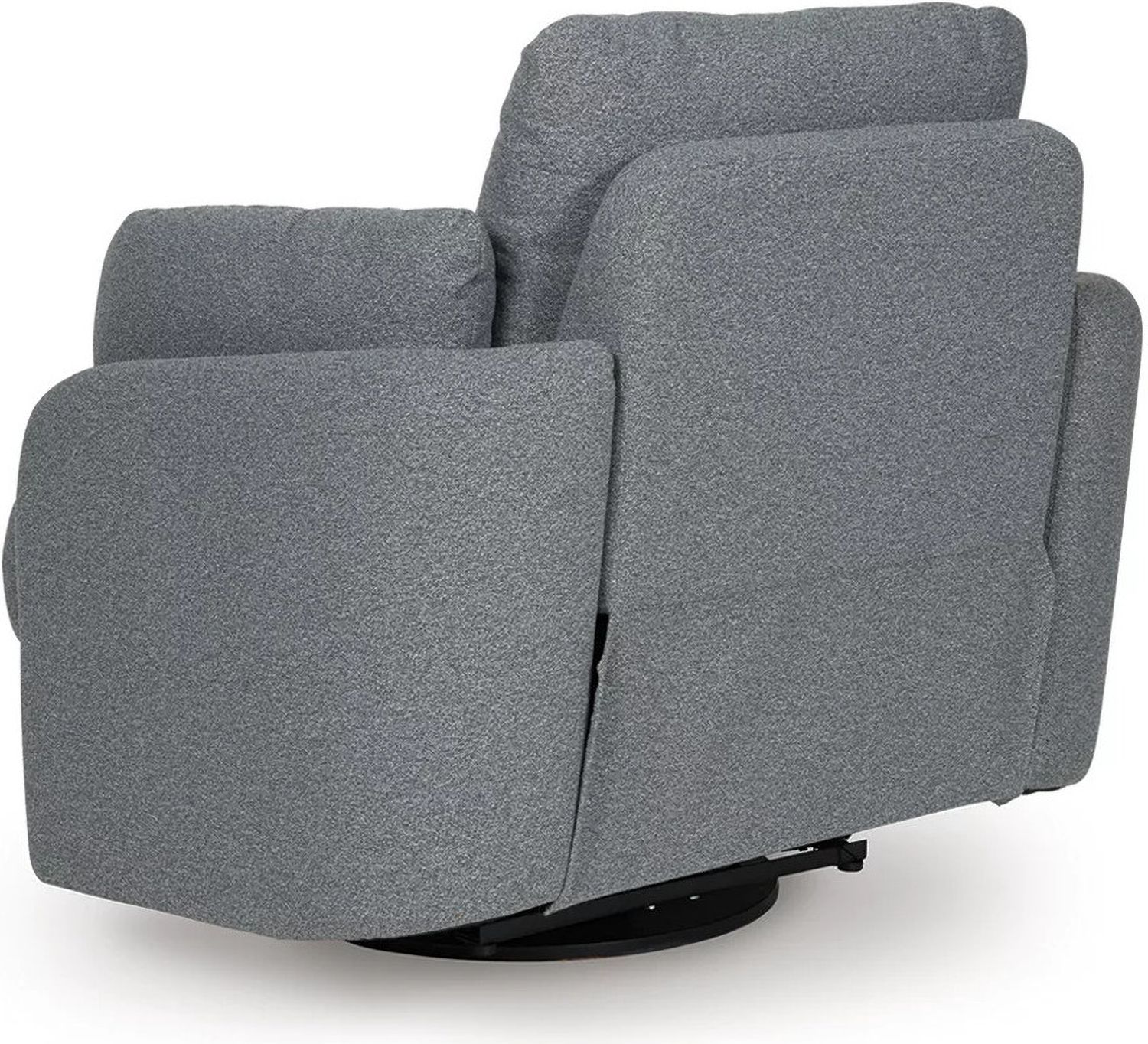 Alainmont Next-Gen Nuvella Swivel Power Recliner In Salt & Pepper A3000738