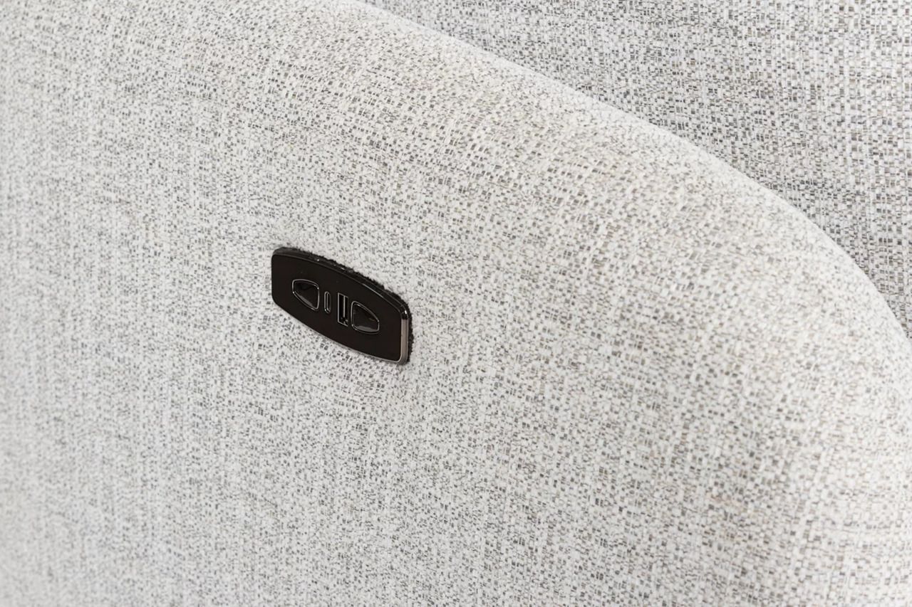 Alainmont Next-Gen Nuvella Swivel Power Recliner In Stone A3000739