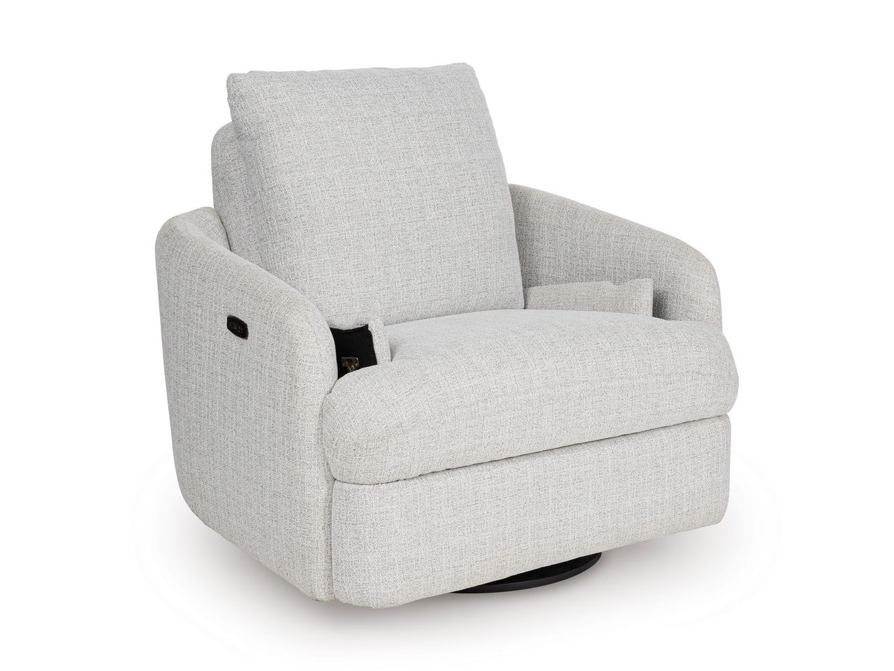 Alainmont Next-Gen Nuvella Swivel Power Recliner In Stone A3000739