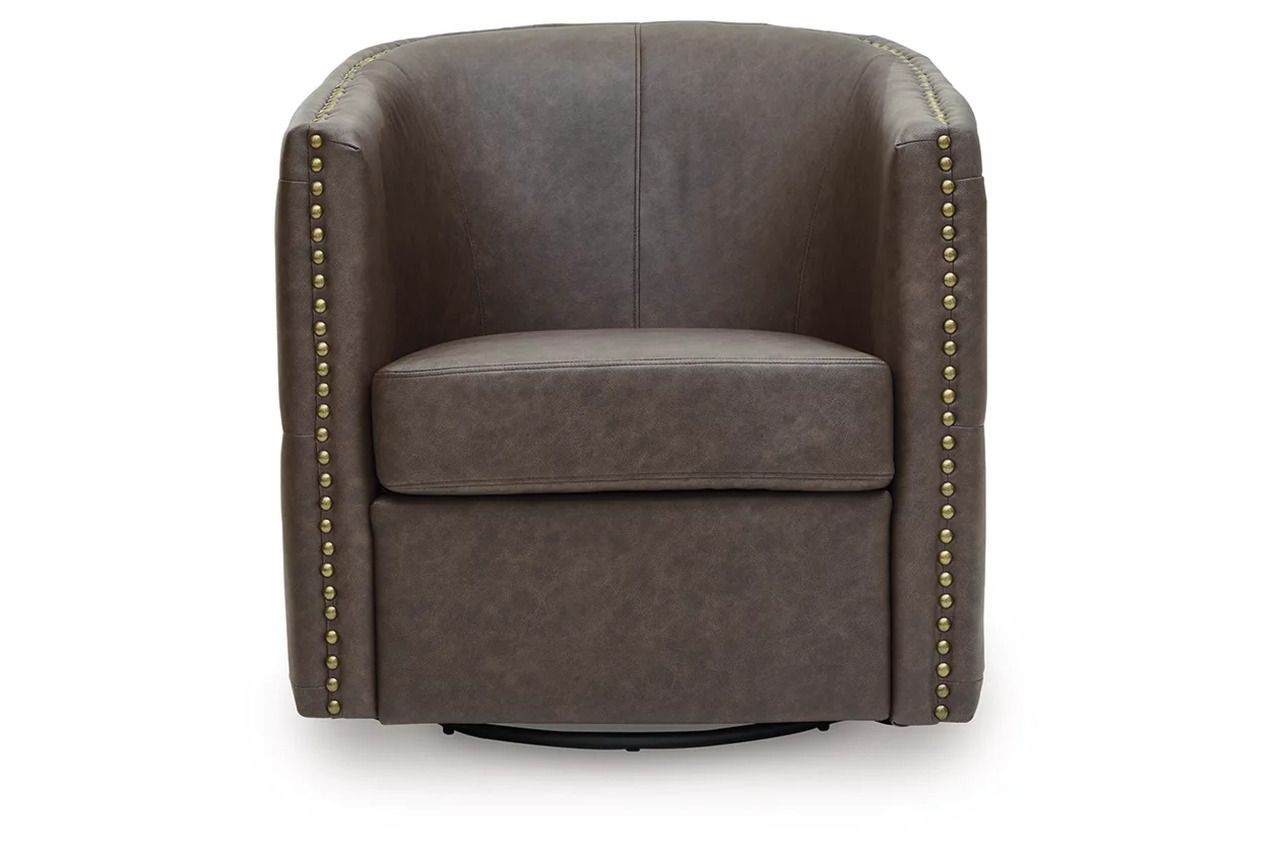 Brentlow Swivel Accent Chair In Granite A3000741