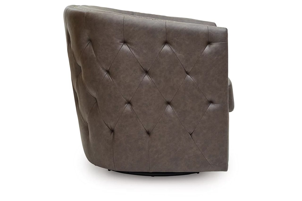 Brentlow Swivel Accent Chair In Granite A3000741
