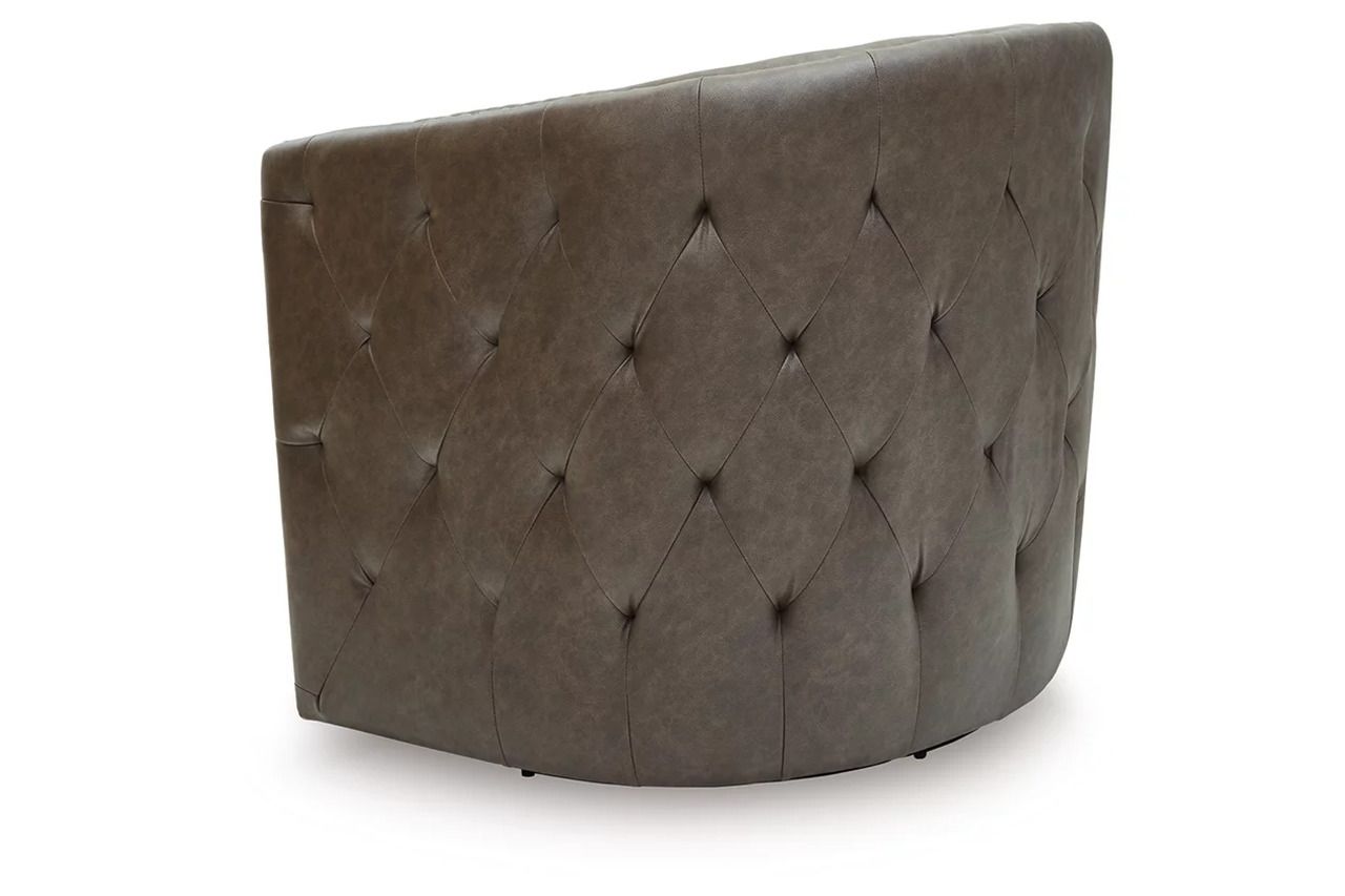 Brentlow Swivel Accent Chair In Granite A3000741