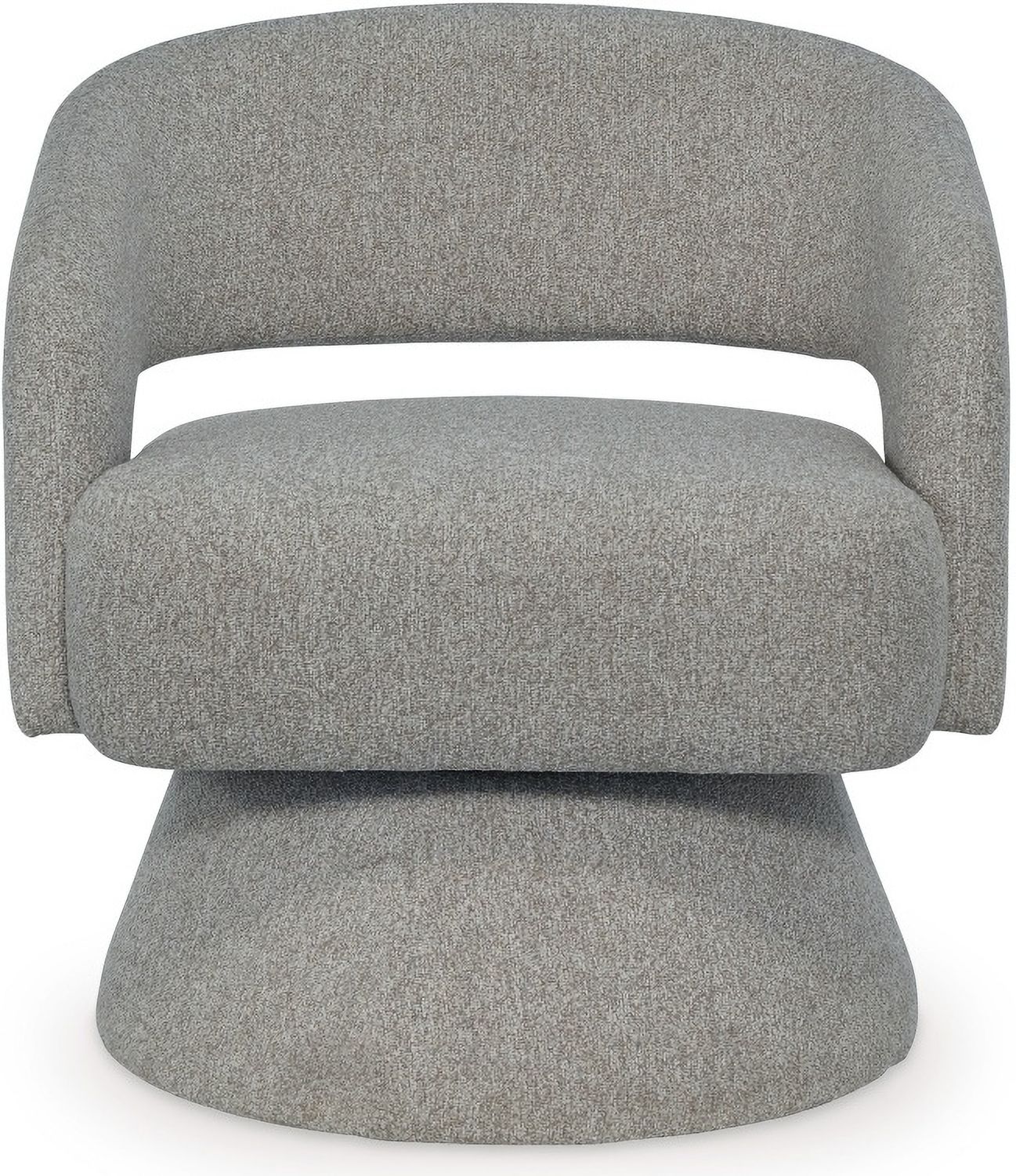 Nashkins Swivel Accent Chair In Pebble A3000757