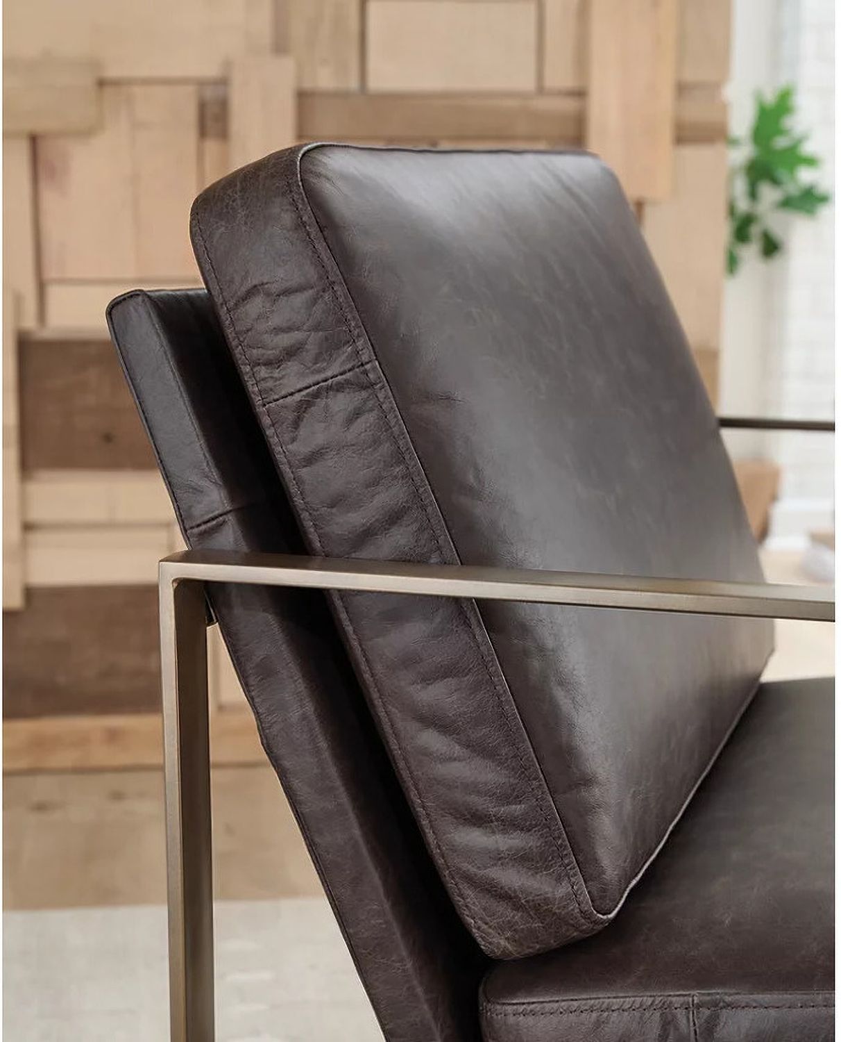 Bradett Accent Chair In Dark Brown and Gold A3000763