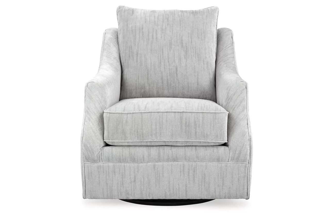 Gubbins Swivel Accent Chair In Gray A3000818