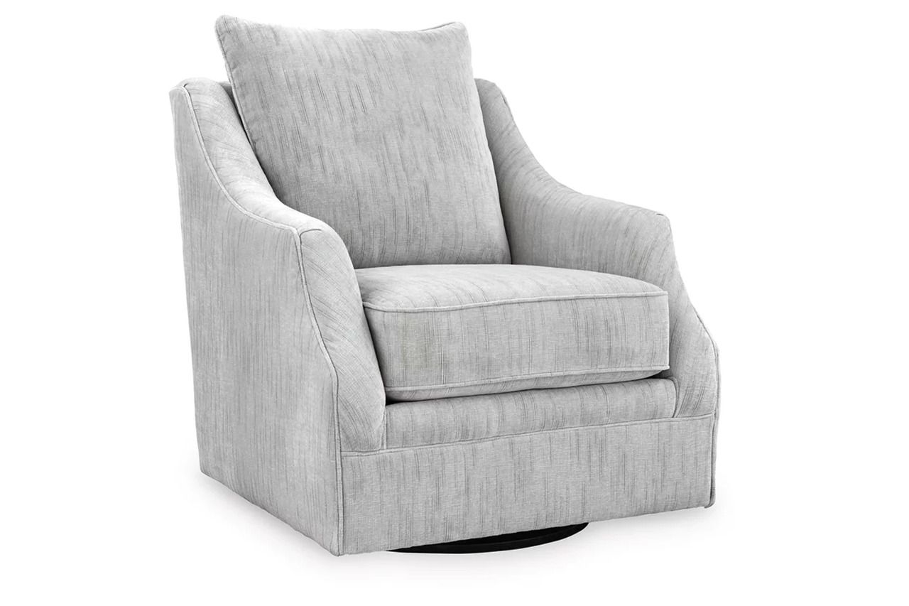 Gubbins Swivel Accent Chair In Gray A3000818