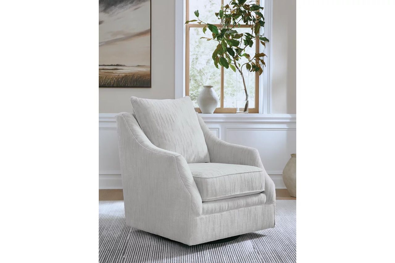 Gubbins Swivel Accent Chair In Gray A3000818