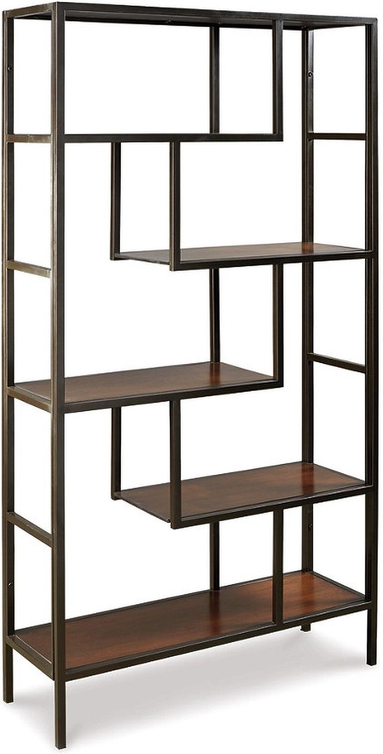 Frankwell Brown and Black Bookcase A4000021
