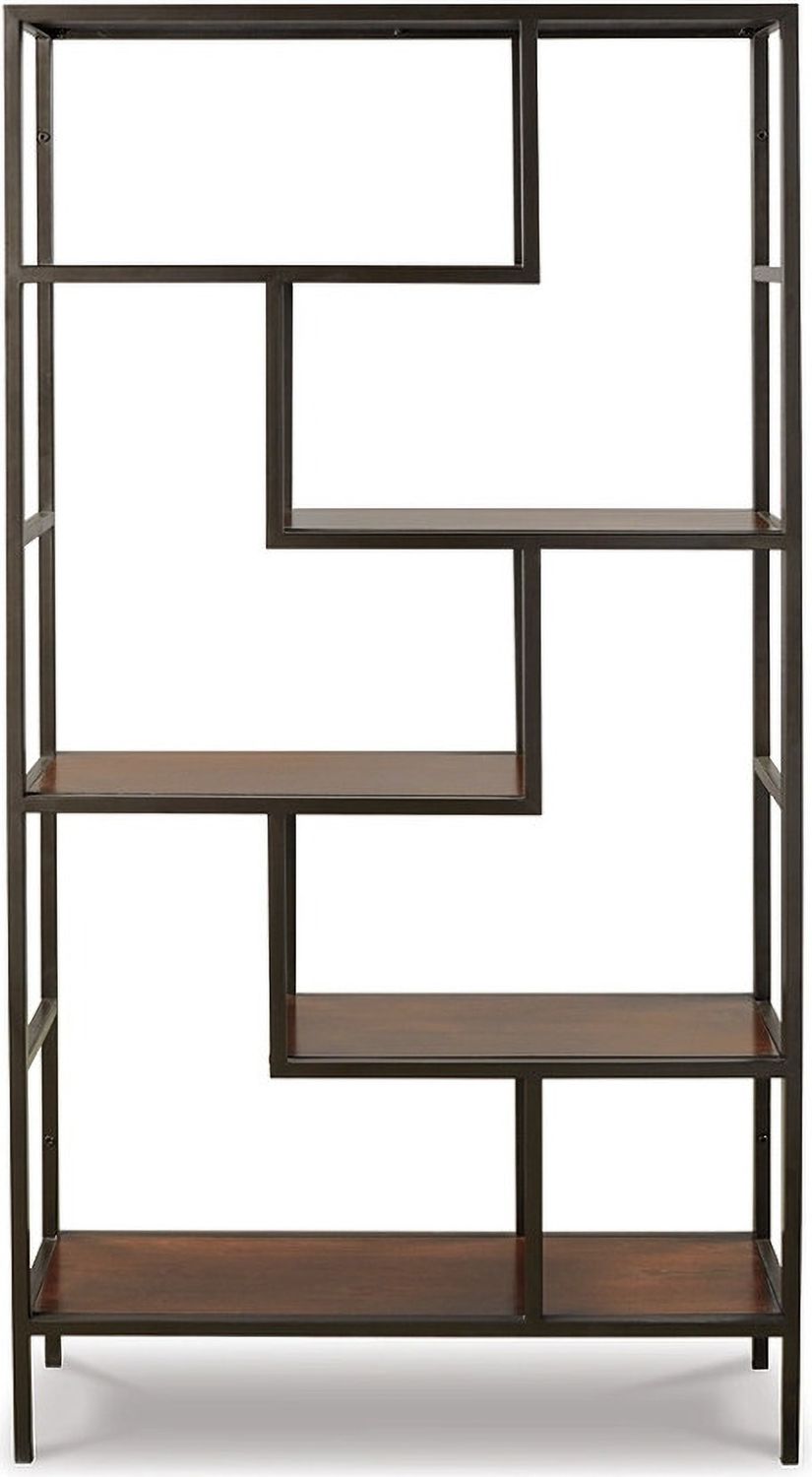Frankwell Brown and Black Bookcase A4000021