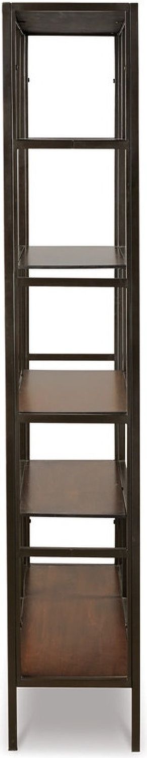 Frankwell Brown and Black Bookcase A4000021