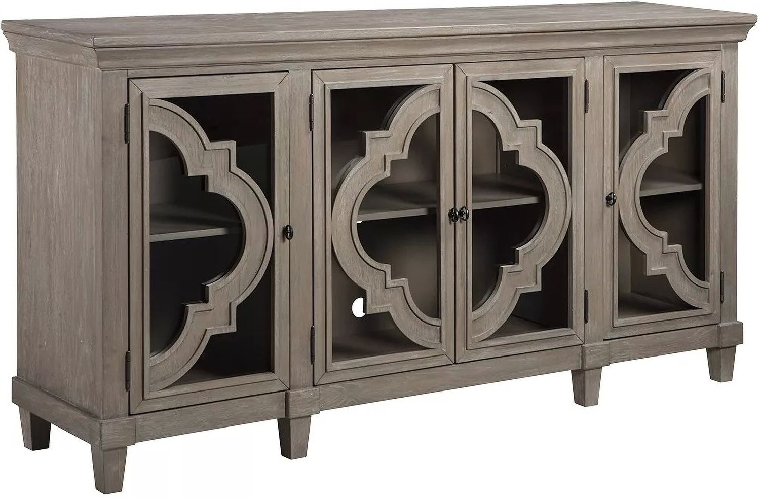 Fossil Ridge Gray Door Accent Cabinet A4000037