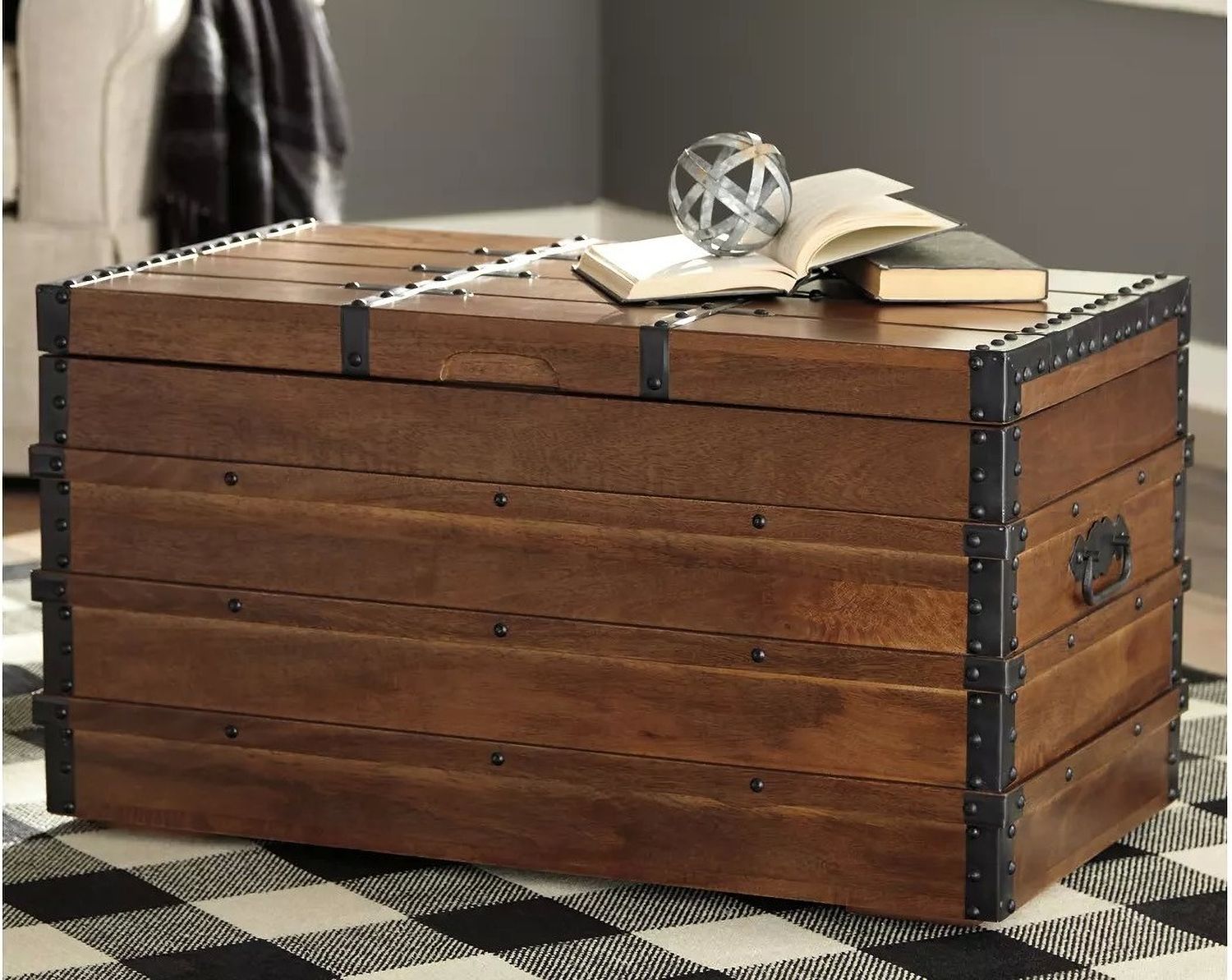 Kettleby Brown Storage Trunk A4000096