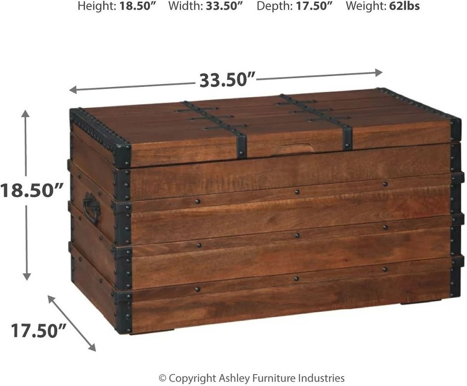 Kettleby Brown Storage Trunk A4000096