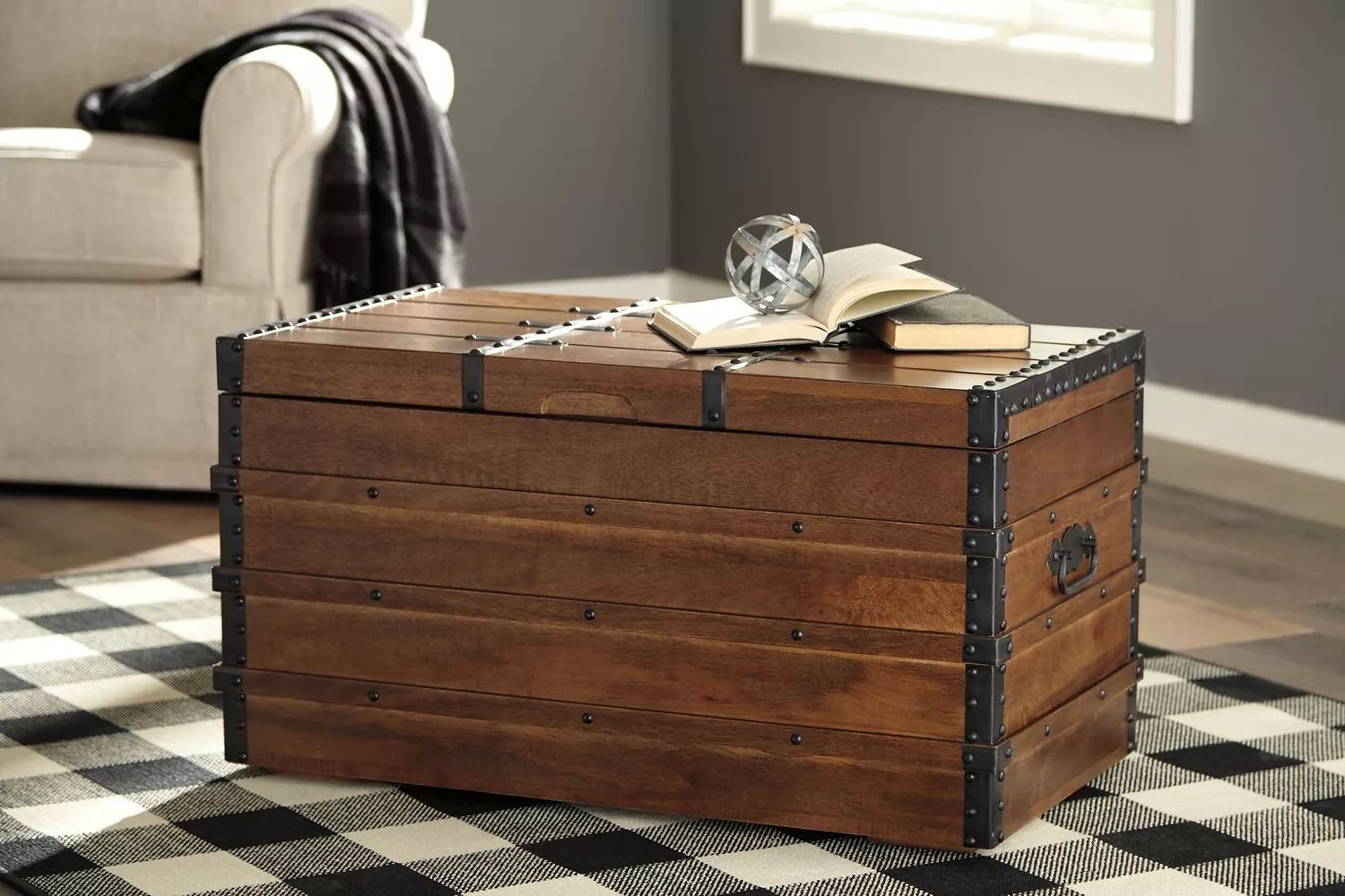 Kettleby Brown Storage Trunk A4000096